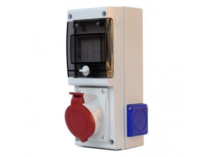 4273 zasuvkova rozvodnica 632 3w 5p 400v 1x32a 2x230v