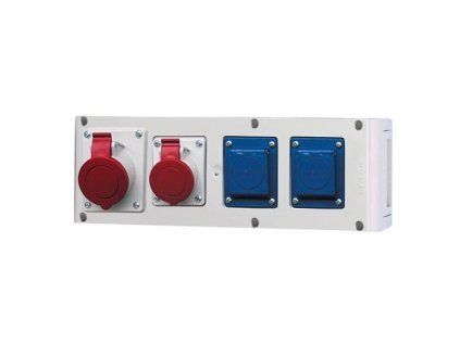 4516 zasuvkova rozvodnica 634 3122 5p 1x16a 1x32a 400v 2x230v