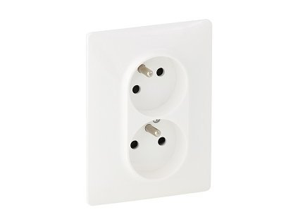 6109 legrand niloe dvojzasuvka biela