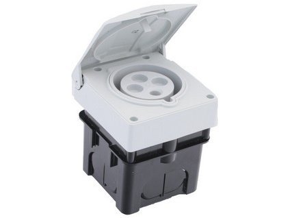 6910 zasuvka pod omietku izv3243 400v 32a 4 ip44