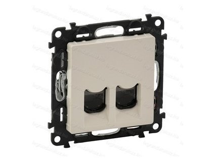 6967 legrand valena life datova zasuvka 2 x rj 45 cat 6a stp bezova