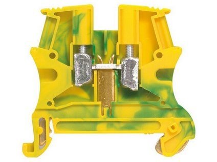 1483 radova svorka 37170 2 5mm2 zltozelena