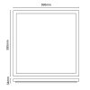LED podhľadový panel backlite 30W / 595x595 / SMD / 4000K / WH - PL5722
