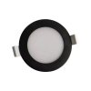 LED podhľadové svietidlo 7W / IP44 / DR01 / SMD / 4000K / BK - LDL153/B