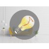 LED dekoratívna žiarovka / filament SHAPE 4W YELLOW - A60 / E27 / 1800K - ZSF106