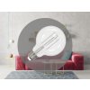 LED žiarovka / filament BIELY 13W - G95 / E27 / 4000K - ZWF204