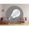 LED žiarovka / filament BIELY 9W - A60 / E27 / 4000K - ZWF202