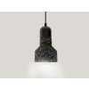 Závesné svietidlo Terrazzo / čierna 1 x E27 - ME0214R/B