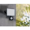 Vonkajší čierny LED reflektor so senzorom 20W / 4000K - LF7022S