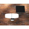 LED čierne vonkajšie solárne svietidlo so senzorom 12W / 3000K - 4100K - 6500K - LS023