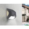 LED šedé nástenné solárne svietidlo 3W / 3000K / 4000K - LS225