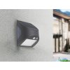 LED šedé nástenné solárne svietidlo 3W / 3000K / 4000K - LS225