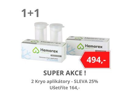 AKCE na balení 2 ks Hemorex Cryo Aplicator