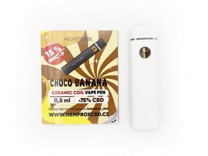 HEMPBOX - Vape pen Choco banana 15% HHC-P 0,5 ml