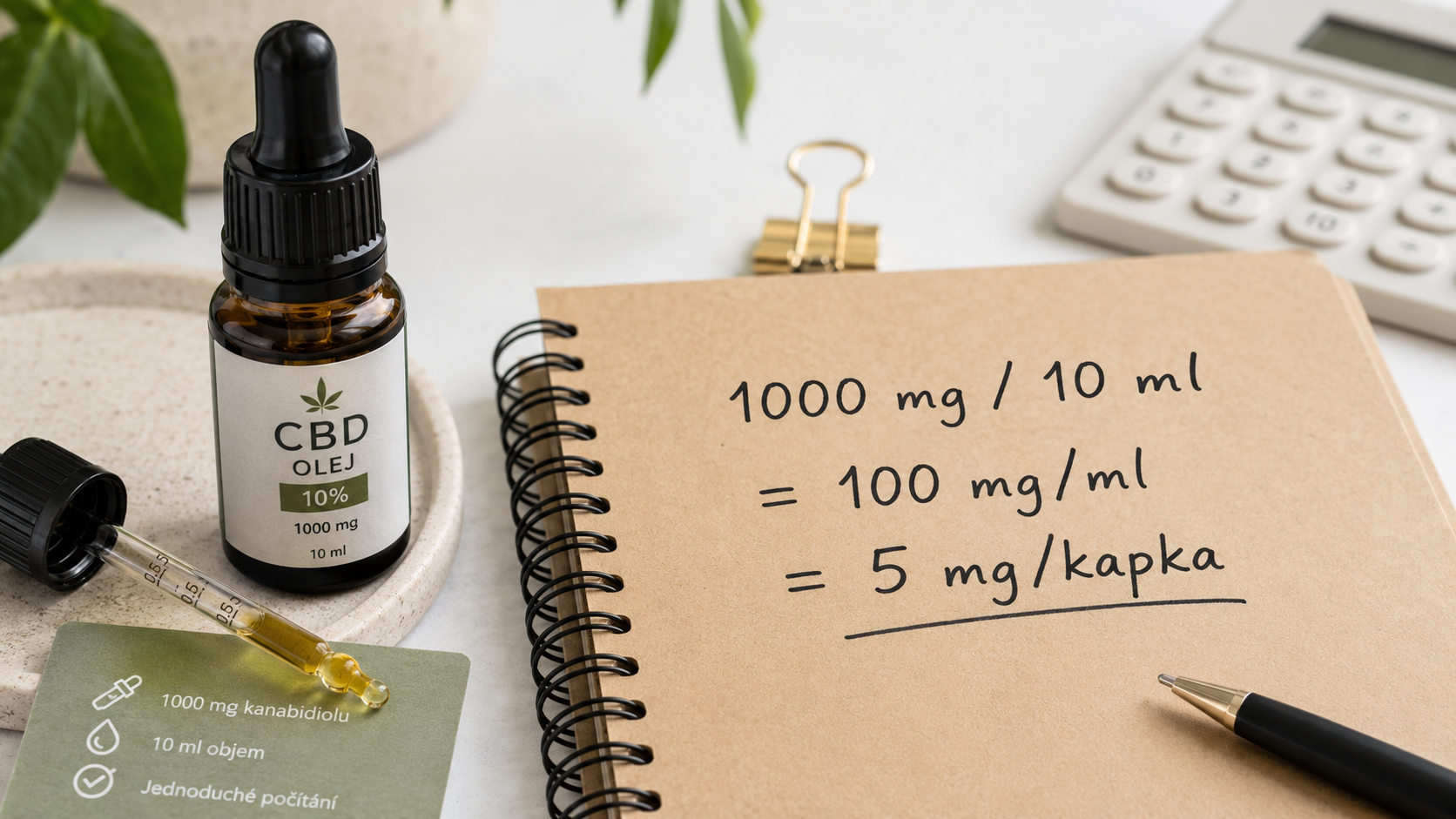 CBD – tabulka podle váhy a zkušeností