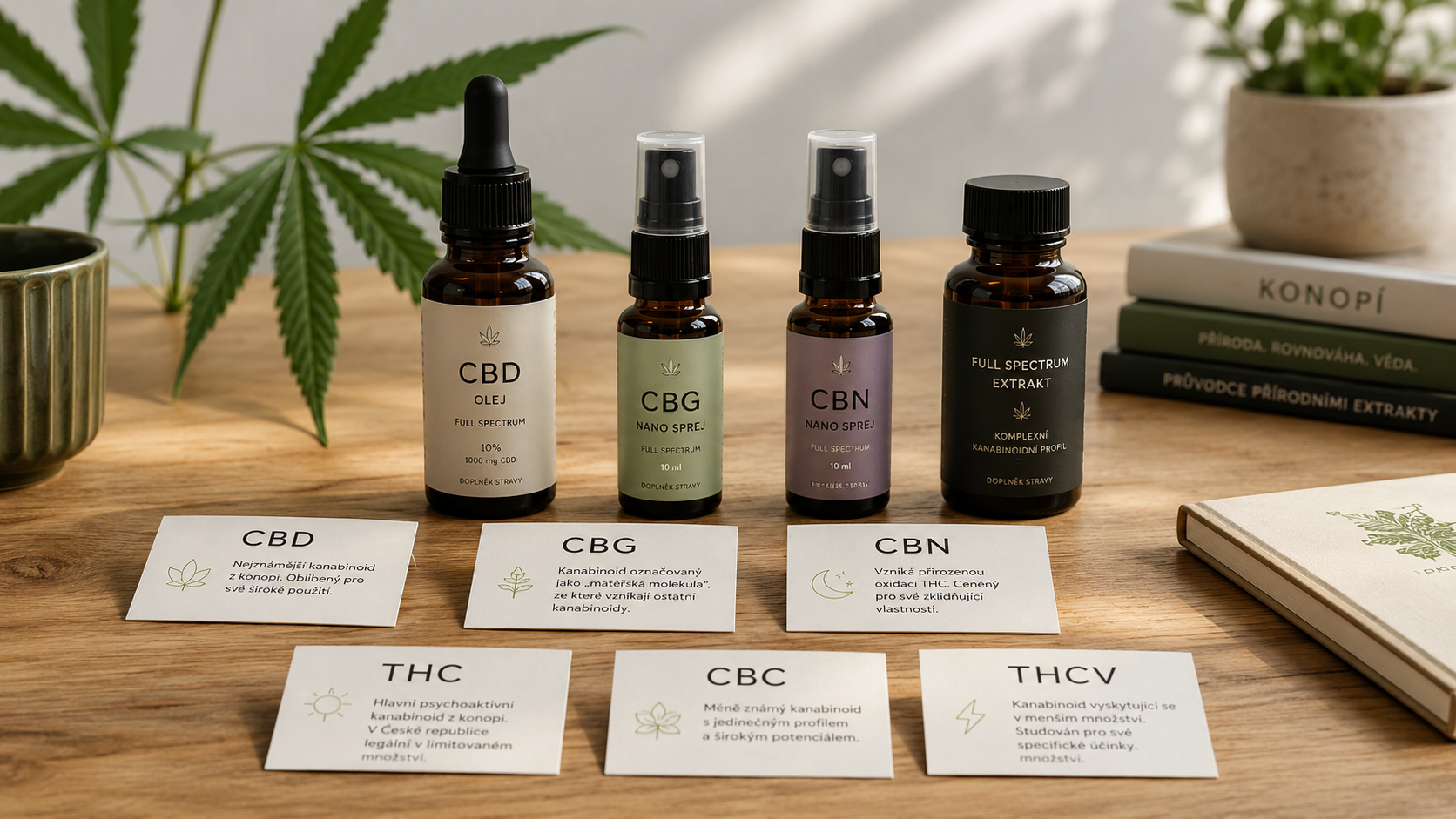 Kanabinoidy – kompletní přehled CBD, CBG, CBN, THC a dalších