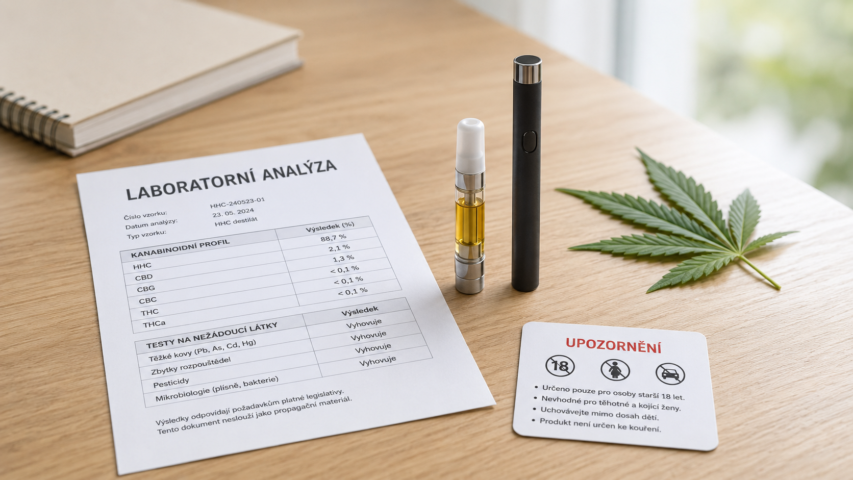 HHC cartridge / pen – průvodce účinky, riziky a legalitou