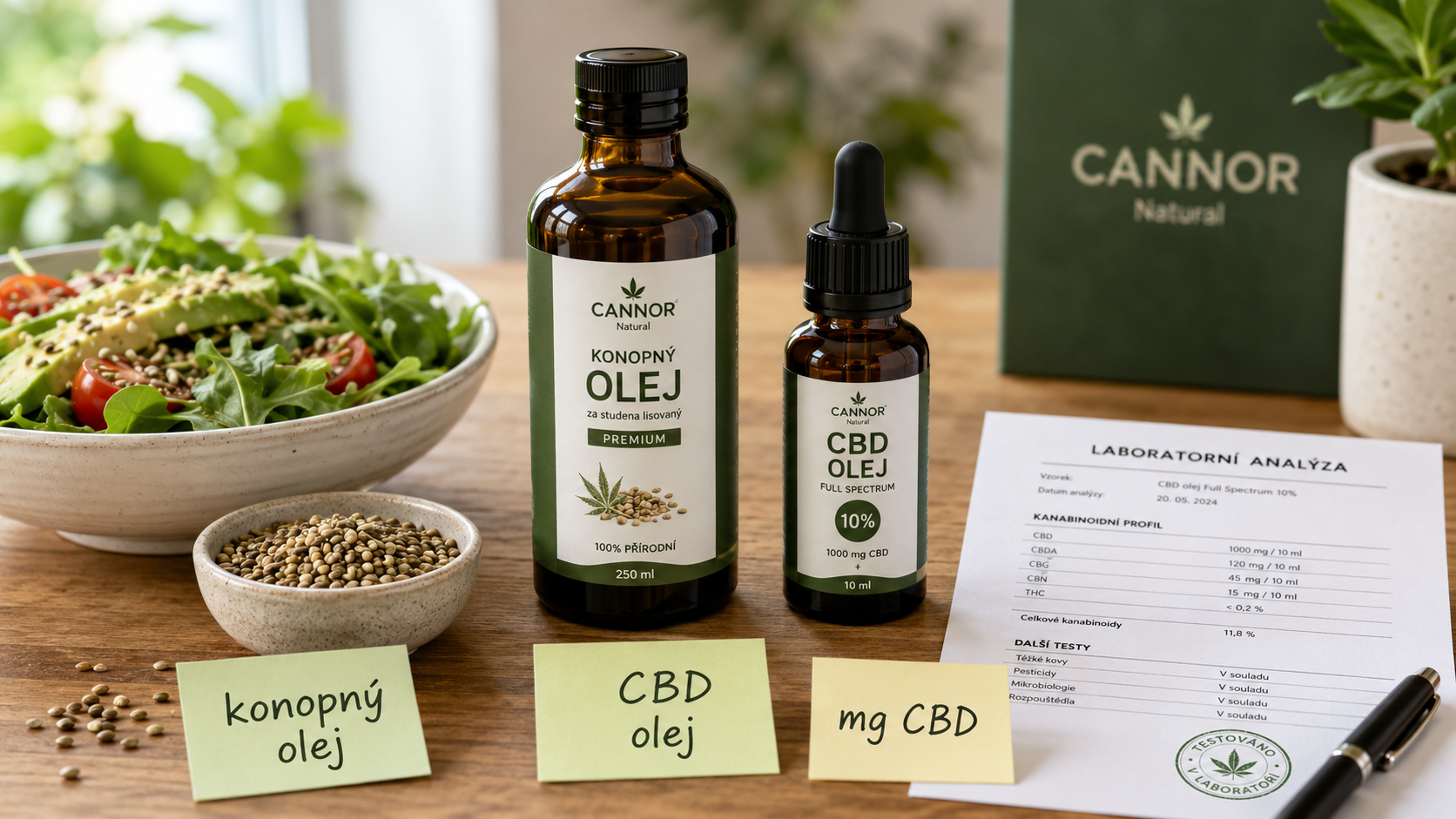 olej – rozdíl od CBD oleje