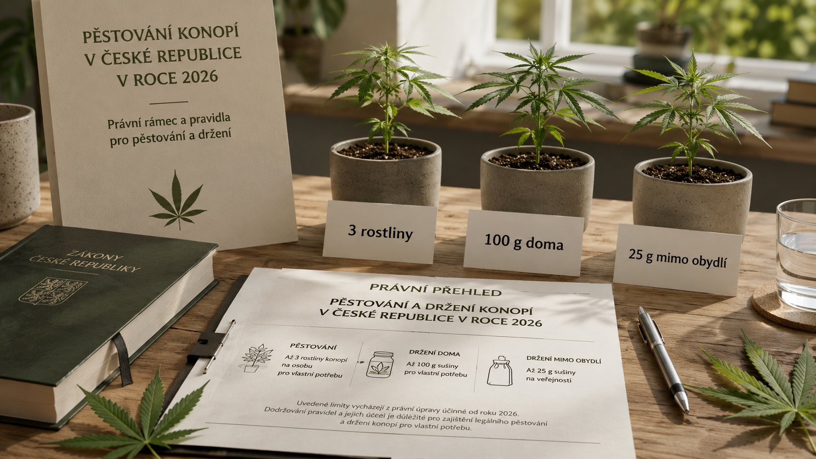 Pěstování konopí v ČR 2026 – co je povoleno