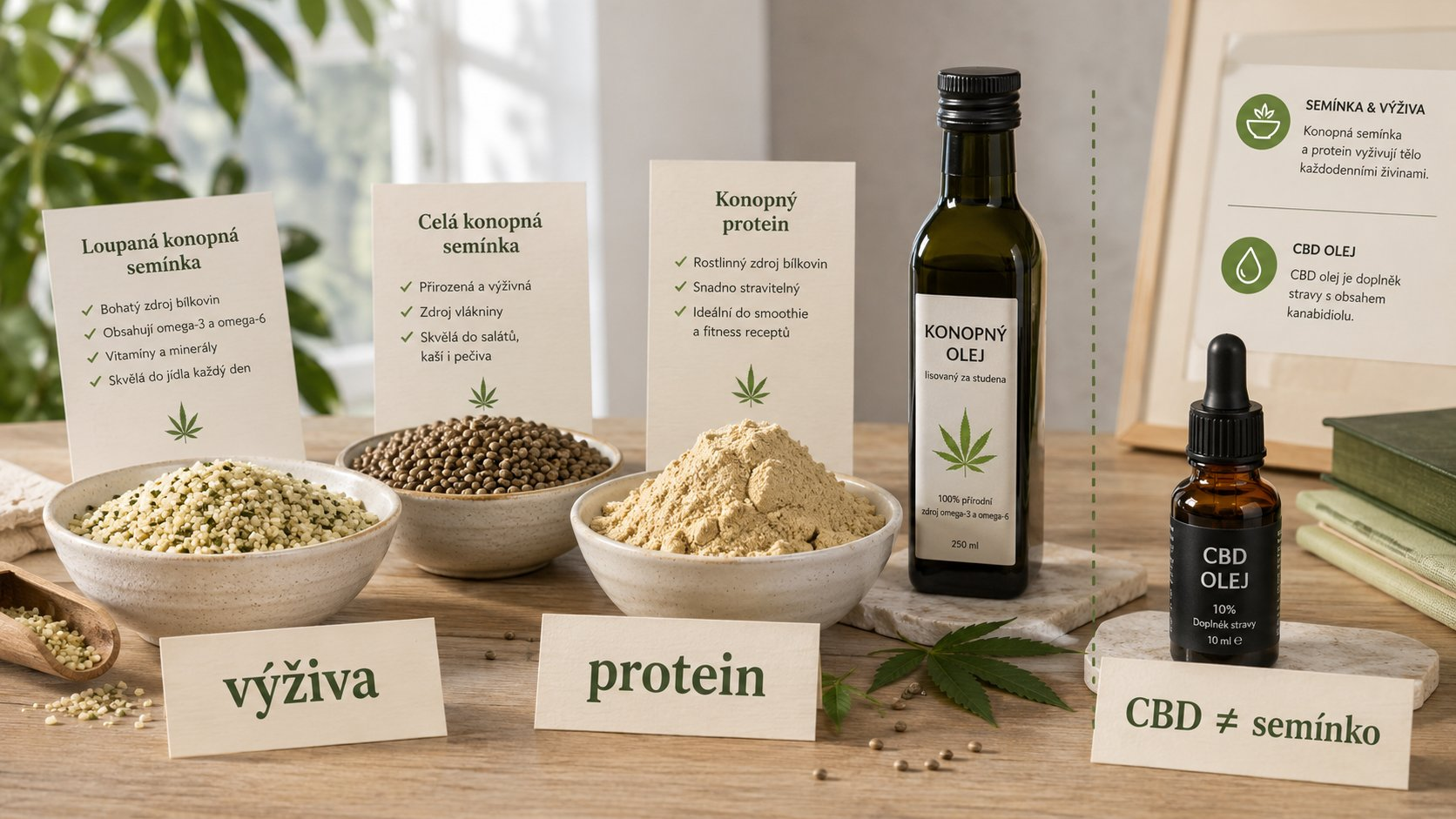 Konopné semínko – nutriční hodnoty, účinky a použití