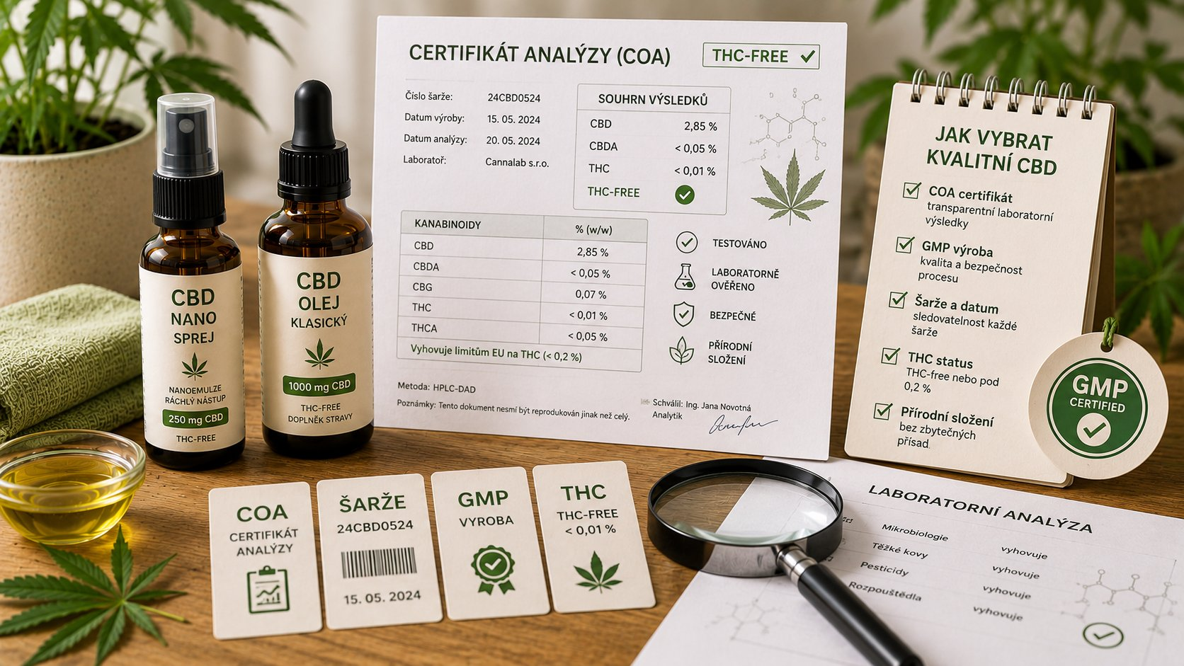 CBD bez THC: co označení znamená a co ověřit v certifikátu analýzy