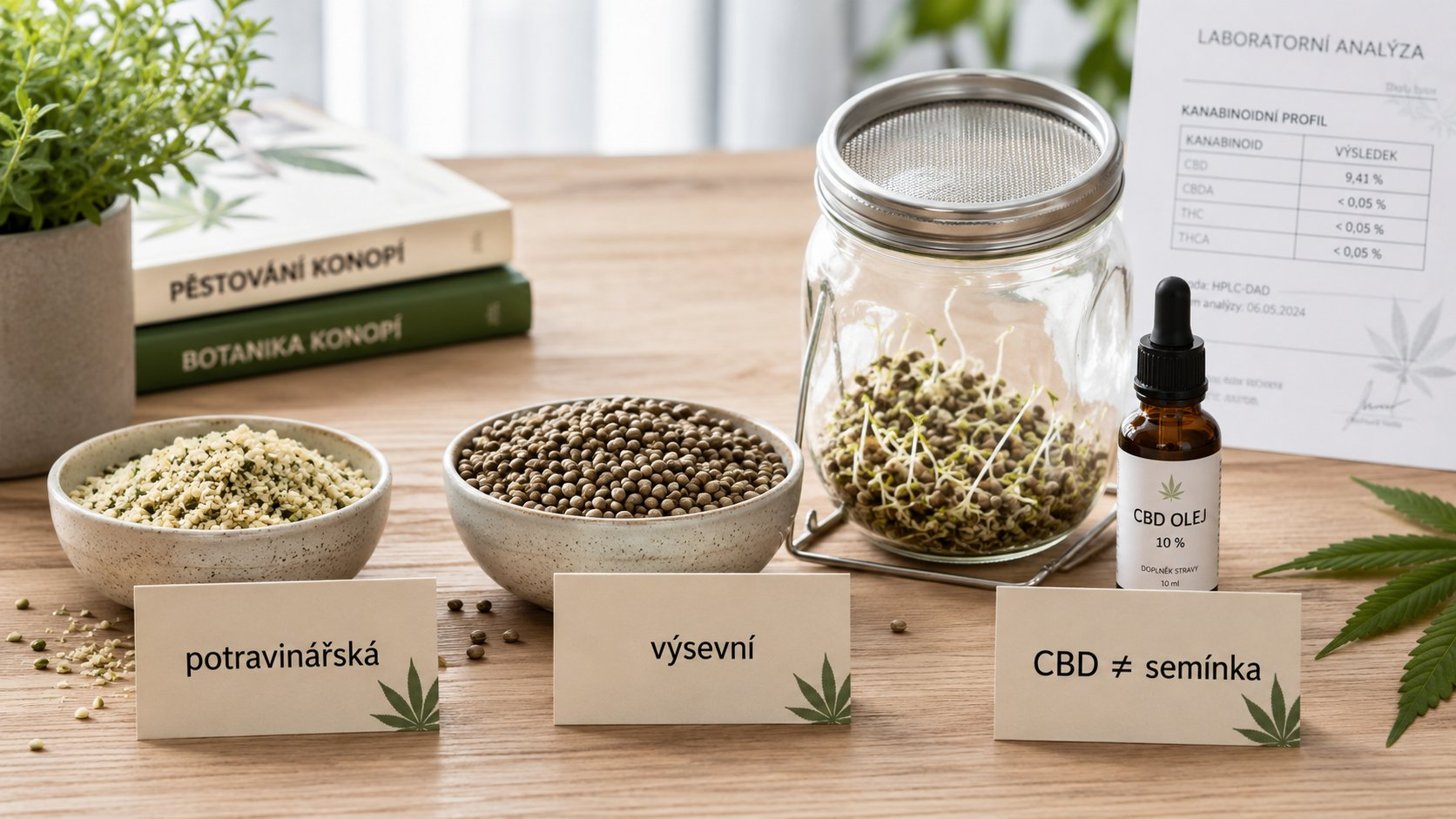 Konopná semínka – druhy, klíčení a využití