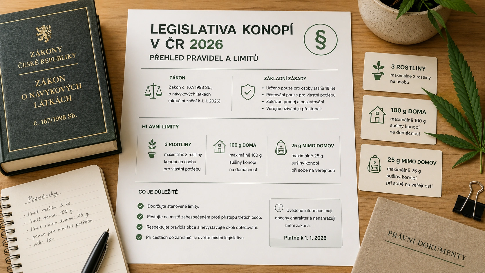 Legislativa konopí v ČR 2026 – co se mění