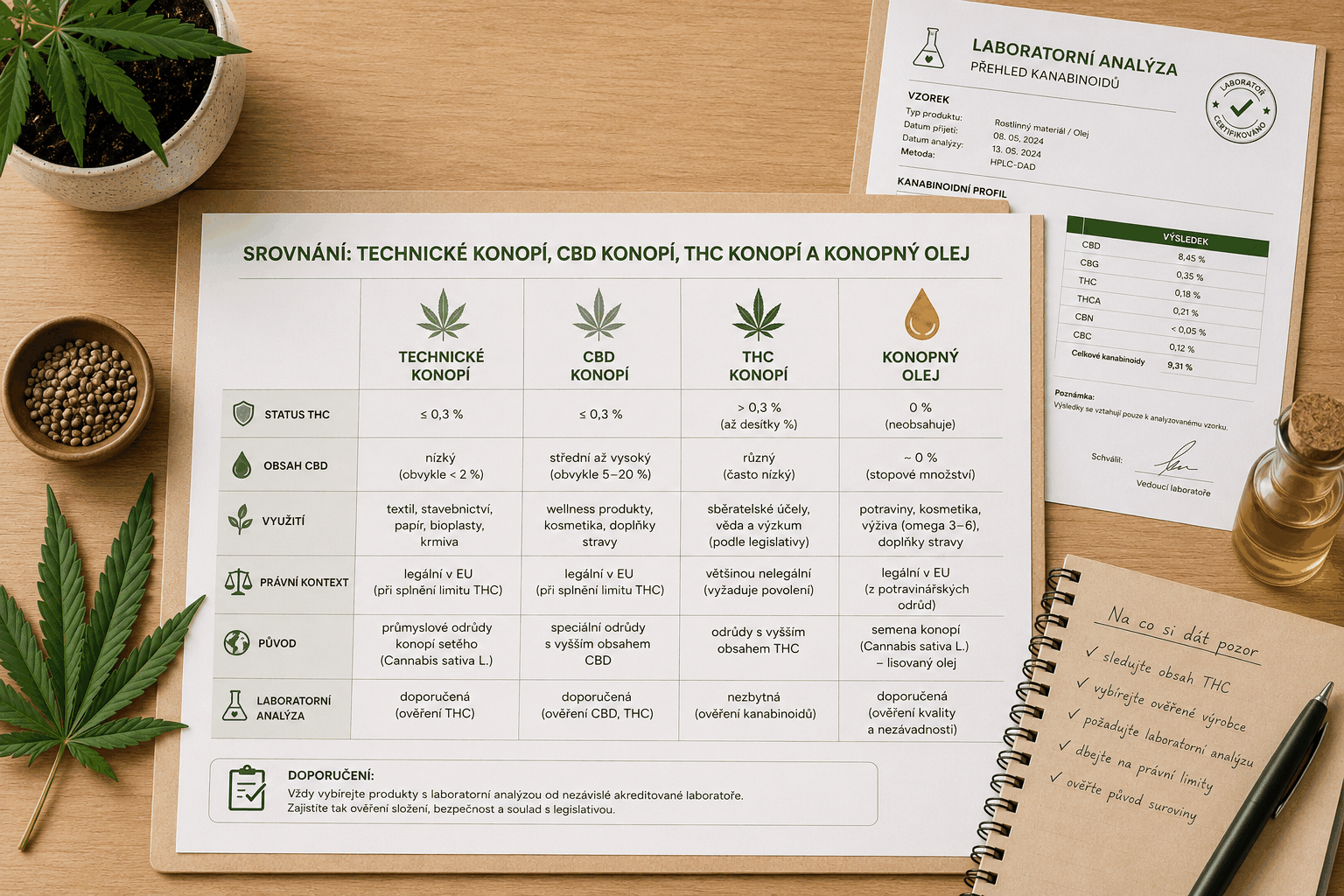 Technické konopí – co to je a jak se liší od CBD a THC konopí