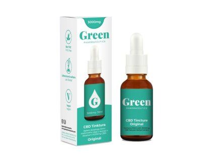 CBD olej Originál 3000 mg 30 ml Green Pharmaceutics - akce 2+1 zdarma
