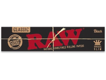 RAW papírky Connoisseur Slim Black 32 ks s filtrem
