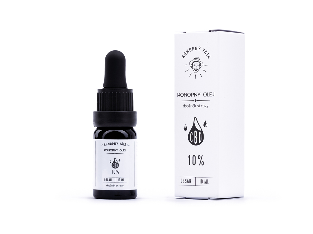 Konopný Táta CBD olej 10%, 10 ml