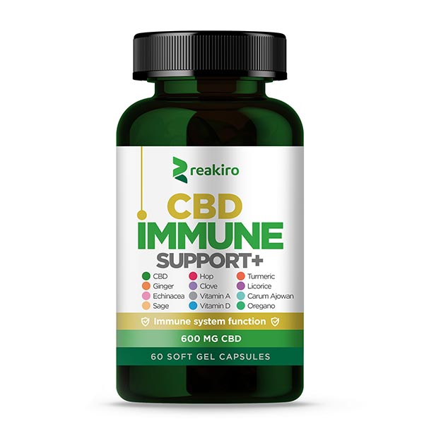 Reakiro CBD Kapsle na podporu imunity 600 mg 60 ks