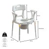 dimension fauteuil tabouret toilettes capri 811135 811110