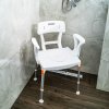 chaise douche wc capri avec dossier accoudoir 811135