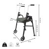 dimensions rollator 2 roues modulo 826038