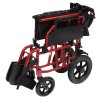 Transportní invalidní vozík červený