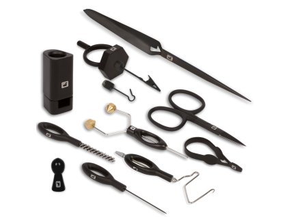 Complete Fly Tying Tool Kit - Black
