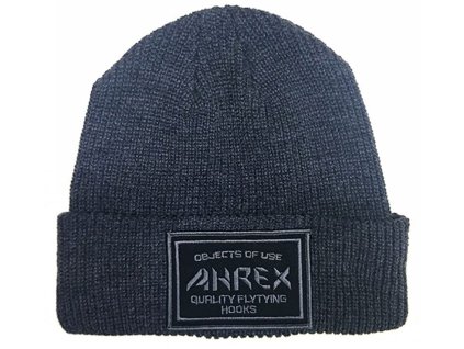 Ahrex Ribbed Knit Woven Patch Beanie