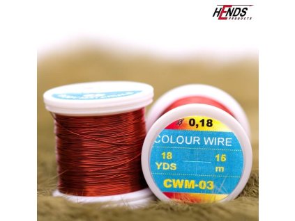 COLOUR WIRE - ČERVENÝ (Průměr 0,18 mm)