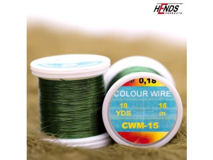 COLOUR WIRE - OLIVOVÁ (Průměr 0,18 mm)