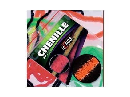 CHENILLE - ORANŽOVÁ SIGNÁLNÍ (Průměr 5,0 mm)