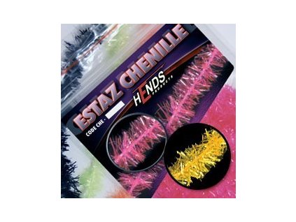 ESTAZ CHENILLE - SV. ORANŽOVÁ FLUO (Průměr 15 mm)