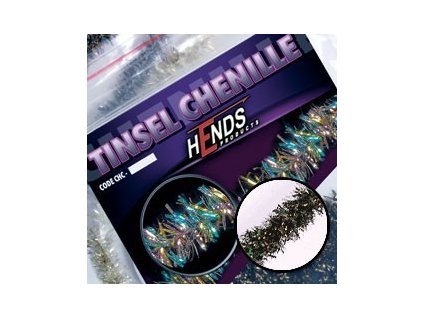 TINSEL CHENILLE - VÍCEBAREVNÁ MODRÁ (Průměr 6,0 mm)