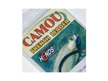  CAMOU FRENCH LEADER 900 cm - CAMOUFLAGE TMAVÝ (Průměr 0,57 - 0,21 mm)