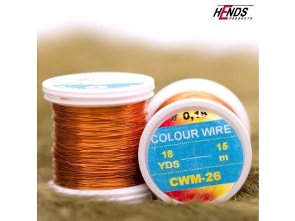 COLOUR WIRE - ORANŽOVÁ  (Průměr 0,18 mm)