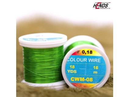 COLOUR WIRE - ZELENÁ (Průměr 0,09 mm)