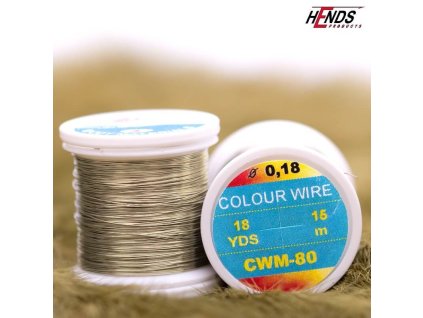 COLOUR WIRE - STAROSTŘÍBNÁ (Průměr 0,14 mm)