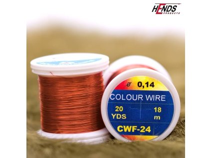 COLOUR WIRE - TMAVĚ RŮŽOVÁ (Průměr 0,14 mm)