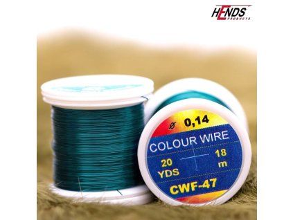 COLOUR WIRE - MODRÁ PAVÍ (Průměr 0,14 mm)