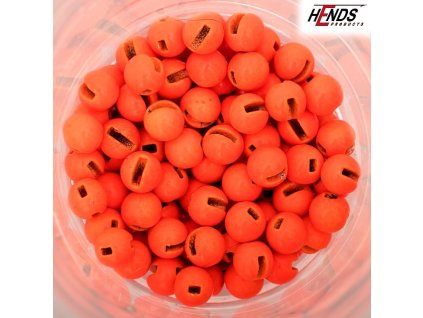 TUNGSTEN PLUS S MENŠÍ DRÁŽKOU - ORANŽOVÁ FLUO (Balení 10 ks, Průměr 6,5 mm)